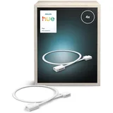 Hue Flux LED-Strip Light Flexibler Verbinder, 50 cm, Zubehör, Flexible Innenbeleuchtung, Perfekter Lichtübergang, Präzise Installation, Sicher und einfach zu verwenden, 4er-Pack