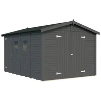 Palmako Gerätehaus Dan 9,9 m2 - 16 mm dunkelgrau