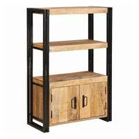 VidaXL Bücherregal mit Türen 1-tlg. Braun