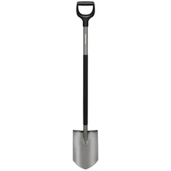 FISKARS Spaten »Ergo+«, Arbeitsbreite: 19,3 cm, Material Werkzeug: Borstahl - schwarz | grau