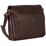 LEONHARD HEYDEN Roma Messenger Leder 31 cm Laptopfach braun