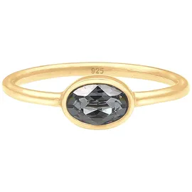 Elli Ring 925 Sterling Silber Oval, Verlobungsring in Gold | Gr.: 52