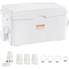 Vevor Hebeanlage, 350 W, 6000 l/h Durchfluss, 7 m Förderhöhe, Abwasserpumpe mit 3 Wassereinlässen für Keller, Küche, Spüle, Dusche, Badewanne,