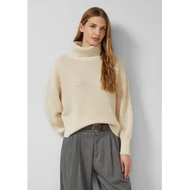 s.Oliver Oversize-Strickpullover mit Rollkragen Beige 34