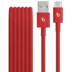 Beats USB-A zu USB-C gewebtes Kabel 1.5 m Rapid Red