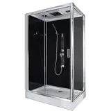 SANOTECHNIK Komplettduschkabine Trend 3 Chrom-Optik 210 cm x 120 cm