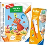 Ravensburger tiptoi Set: Deutsch 1. Klasse (Mein Lern-Spiel-Abenteuer) + 00110 tiptoi Der Stift, Lernspielzeug für Kinder