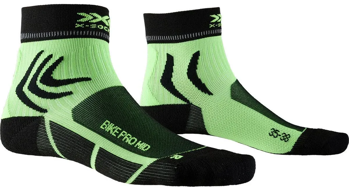 X-Socks X-socks Bike Pro Mid opal black/amazonas green (B018) 35-38