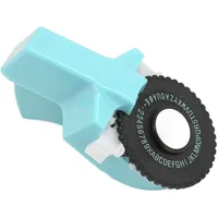 Haofy 3D-geprägter Etikettendrucker, Mini-Handbuch, Ergonomisch, Tragbar, Langlebig, Büro-Prägeetikettenherstellungsmaschine (Himmelblau)