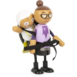 Small Foot Company Biegepuppen-Familie mit Baby