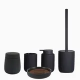 houseproud Badaccessoire-Set Schwarz