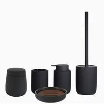 houseproud Badaccessoire-Set Schwarz