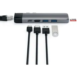 Satechi USB-C Pro Hub Multi-Port Adapter 4K HDMI & Ethernet Space Grau