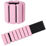 2 PCS Handgelenkgewichte Knöchelgewichte Set Gewichtsmanschetten für Fuß oder Handgelenk auf Bewegung Gehen Joggen Yoga Aerobic Pilates Gewicht Fitness Armband (black) (pink)