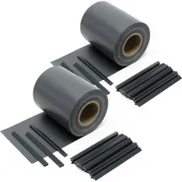 Wiltec Sichtschutz Streifen 70 x 19 cm Anthrazit PVC 40 St.