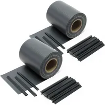Wiltec Sichtschutz Streifen 70 x 19 cm Anthrazit PVC 40 St.