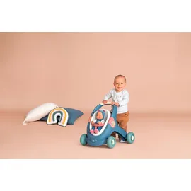 Smoby Little Smoby 3-in-1 Puppenwagen mehrfarbig Blau