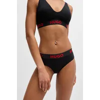Hugo Slip mit Logo-Bund, Black, XS