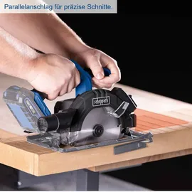 SCHEPPACH Akku-Handkreissäge C-HCS165-X 20V mit LED-Beleuchtung und Softstart, Sägeblatt Ø 165 mm
