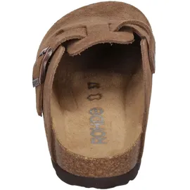 ROHDE Damen Clog Leder Pantolette robust klassisch Schnalle Alba 6071, Größe:41 EU, Farbe:Mehrfarbig - 41