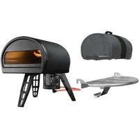 GOZNEY Roccbox Pizzaofen schwarz inkl. Abdeckhaube und Frontablage