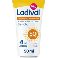 STADA Ladival Sonnenschutz-Lotion Gesicht LSF 50+ für empfindliche und