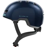 ABUS Kinderhelm Skurb Kid - robuster Fahrradhelm im Skater-Look mit Platz für einen Zopf und vielfältigen Designs - für Mädchen und Jungen - Blau, Größe M