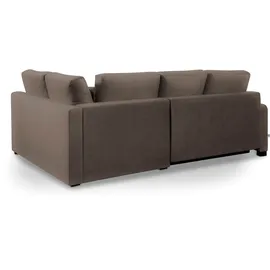 exxpo - sofa fashion »Chester, Boxspring Federkern-Polsterung, bequem, Breite 241cm, L-Form« L-Form, schmale Armlehnen, Bettfunktion u. Bettkasten
