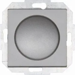 Kopp 842947082 ATHENIS - Kombigerät - Druck-Wechselschalter, Dimmer, für LED, Glühlampen, Halogenlampen, Farbe: stahl