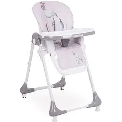 Kikkaboo Hochstuhl Sweet, Rückenlehne verstellbar, Becherfassung Tisch abnehmbar rosa