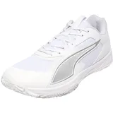 Puma Accelerate Pro 4 Hallenturnschuh, Weiß Silber, 47