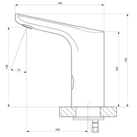 Sapho Sensor-Armatur Chrom