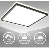 B.K.Licht LED Panel Deckenlampe 22W, ultraflach Deckenleuchte indirekt 42x42cm
