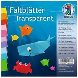 Ursus Transparentpapier Faltblätter 15 x 15 cm 115 g/qm 100 Blatt 10 Farben