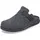 Rieker Pantoffel mit Klettriemchen Gr. 41, grau Herren Schuhe Stoffschuhe