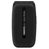Maxcom Comfort MM828 4G Schwarz Klapphandy mit großem Display, SOS-Taste und 4G-Konnektivität