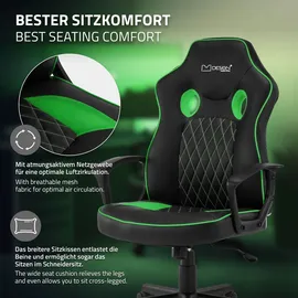 ML-Design Gaming Stuhl mit Wippfunktion,