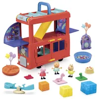 Hasbro Peppa Pig Peppas 2-in-1 Partybus Spielset mit 3 Figuren