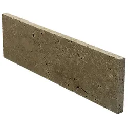 WOHNRAUSCH Randstein »Keona Brown«, Rasenkante, LxBxH: 61 x 3 x 20 cm, Travertin, braun/beige