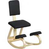 Ergonomischer Kniestuhl, Kniehocker Gesundheitsstuhl Für Zuhause, Büro, Meditation Schwarz
