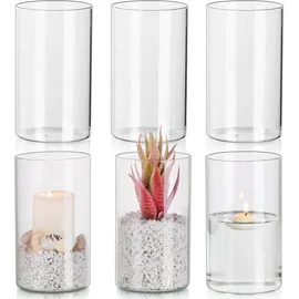 luxuskollektion Kerzenhalter Set 6er Glaszylinder