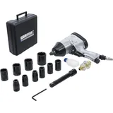 BGS Druckluft-Schlagschrauber mit Werkzeugsatz 12,5 mm (1/2") 312 Nm 16-tlg.