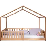 tiSsi Hausbett ENNO 90 x 200 cm Buche massiv beige