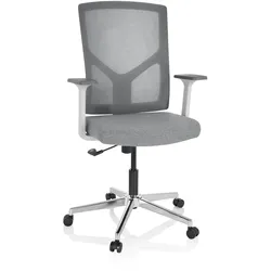 hjh OFFICE Home Office Bürostuhl BRETON BASE W Stoff/Netzstoff mit Armlehnen