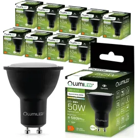 Lumiled GU10 Lampe 6W 580 Lm Leuchtmittel 4000K neutralweiß Strahler Spot, ersetzt 50W Halogenlampen 120° Reflektorlampen 10 Stück Lampen