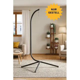 vidaXL Hängesessel-Gestell Schwarz Stahl