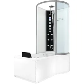 AcquaVapore Whirlpool Wanne Duschtempel Dusche Duschkabine K50-L03-WP-EC 170x100 cm mit 2k Scheiben Versiegelung