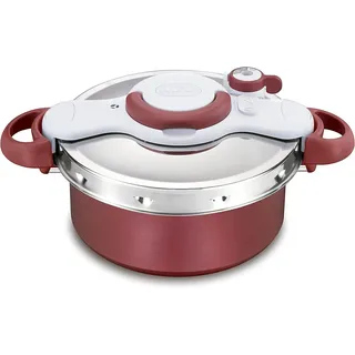 Tefal Schnellkochtopf Clipso Minut Duo P4705133 Schnell­koch­topf - 5 Liter - rot rot