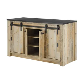 furn.design Unterschrank Küchenschrank 161 x 93 cm Braun