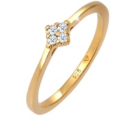 Elli Ring Verlobung Klassisch Diamant 0.06 ct. 925 Silber
